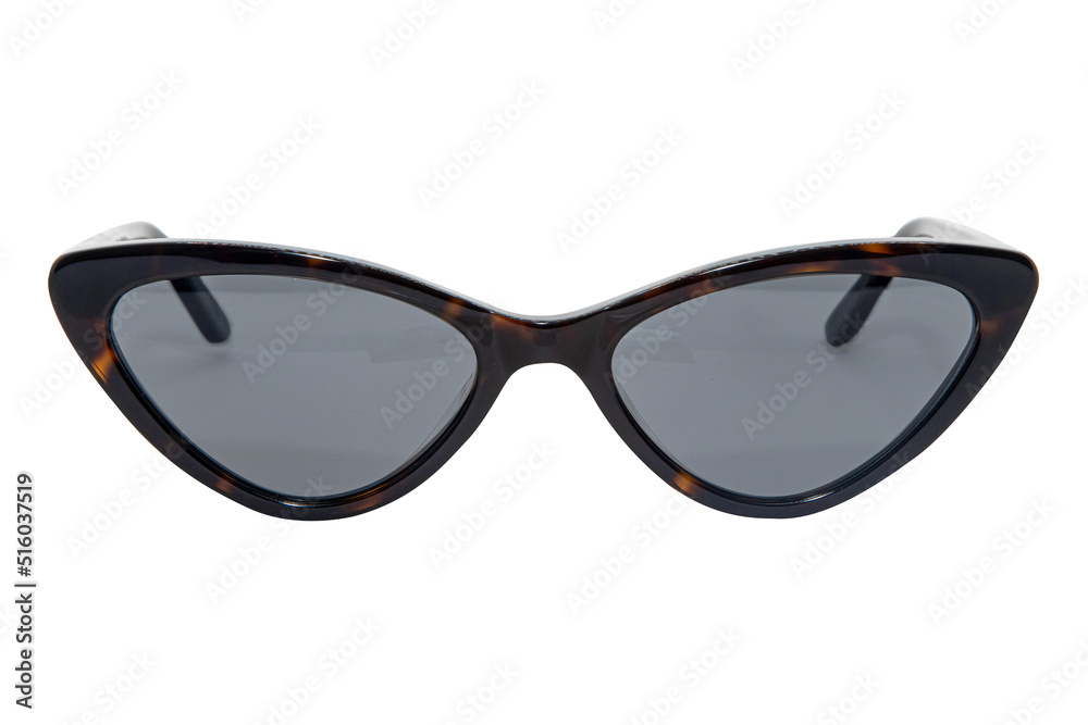 CAT EYE SUNGLASSES black tortoise frame front view CAT EYE SUNGLASSES black tortoise frame front view