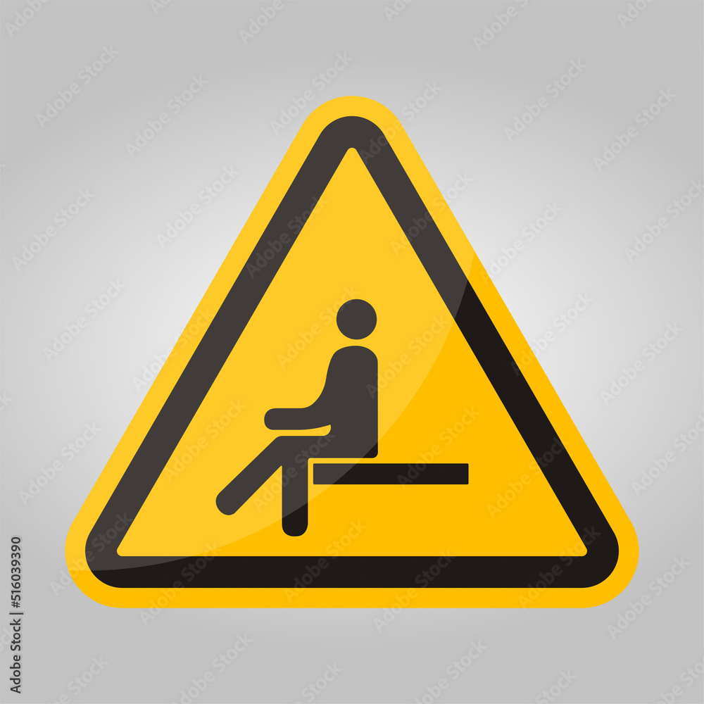 No Sitting Symbol On White Background No Sitting Symbol On White Background