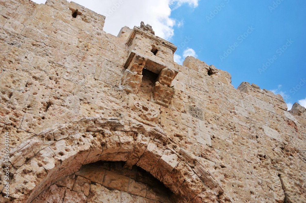 Attractions in the old city of Jerusalem, Israel