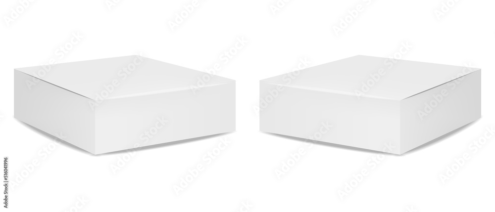 Isolated box packaging, realistic isolated white background, vector illustration, cosmetics box vector, boxes package Isolated box packaging, realistic isolated white background, vector illustration, cosmetics box vector, boxes package