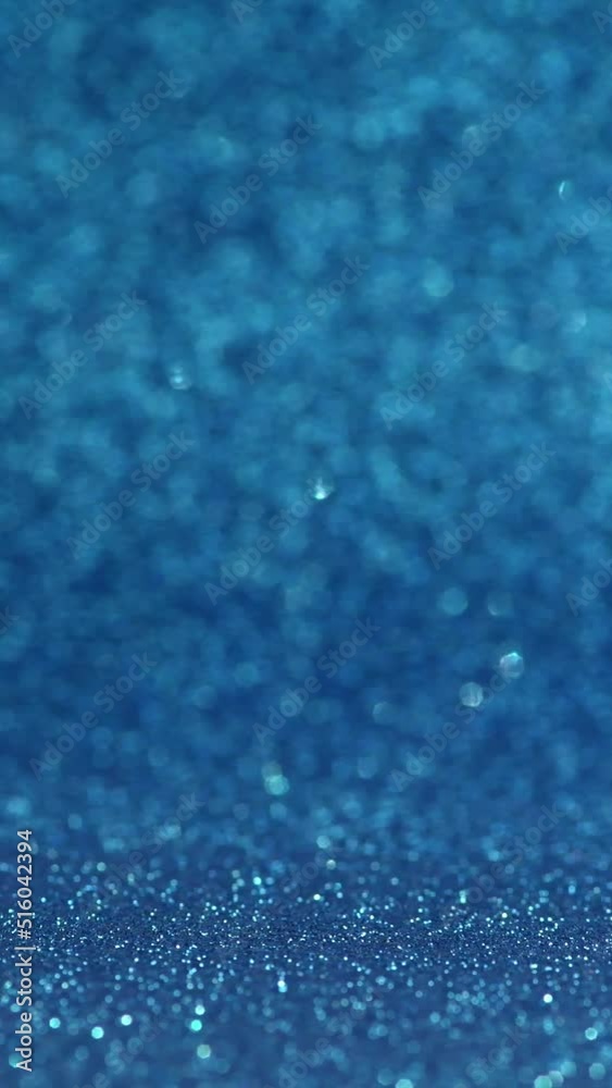 Blue glitter background vertical