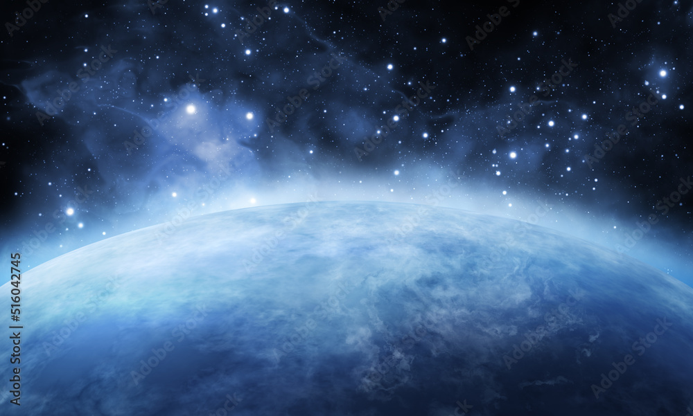 Fototapeta premium Distant earthlike planet