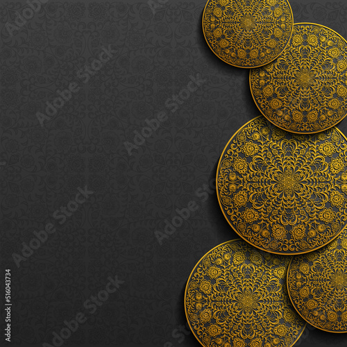 Background with vintage floral ornament