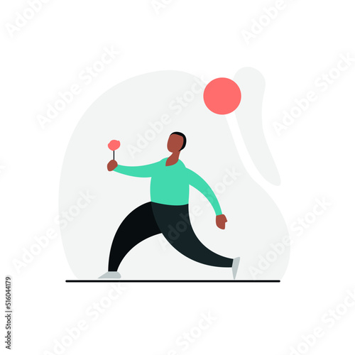 A man offering a flower to a woman.  a man proposing on his knee. A man kneels with a flower in his hand. Vector illustration 