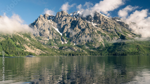 Teton lake in the mountains
