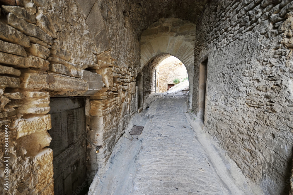 Photo of the Path in Gordes,where is the typical medieval town in South France