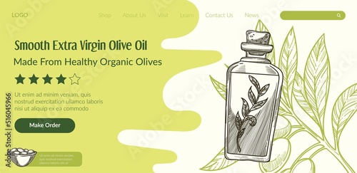 Smooth extra virgin olive oil, made from organic
