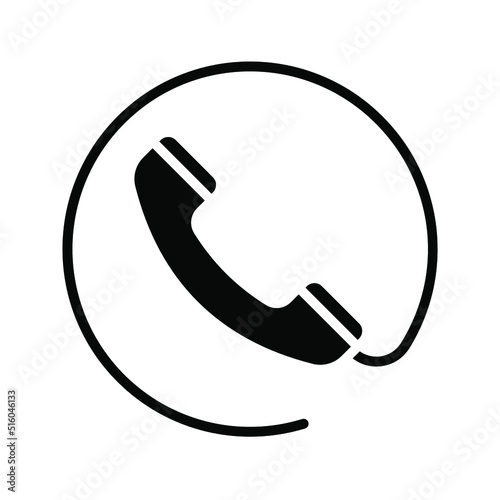 Phone icon. Telephone icon symbol isolated. call sign. vector illustration