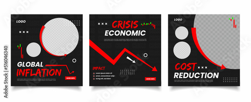 Crisis economic inflation social media post