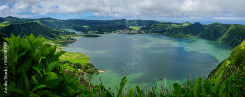Sete Cidades lakes, Sao Miguel, Azores islands, Portugal photo