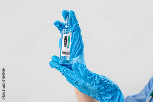 Hands of doctor with monkey...