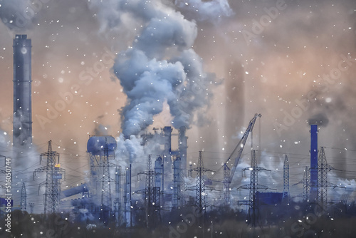acid rain industry nature pollution carbon footprint background