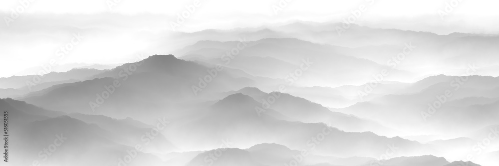 clouds over mountains