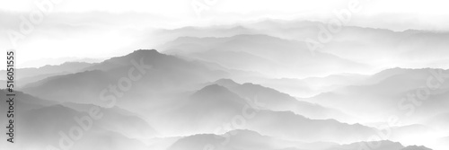 Tablou canvas clouds over mountains