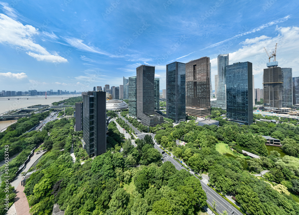 Fototapeta premium hangzhou city skyline