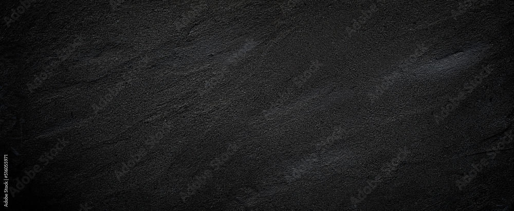 Black or dark gray rough grainy stone or sand texture background - obrazy, fototapety, plakaty 