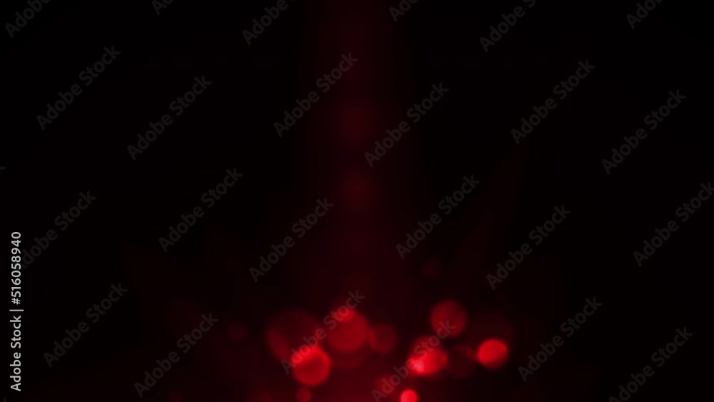 Abstract Red Bokeh with Light Rays Background. Looped 4K Video Abstract Red Bokeh with Light Rays Background. Looped 4K Video