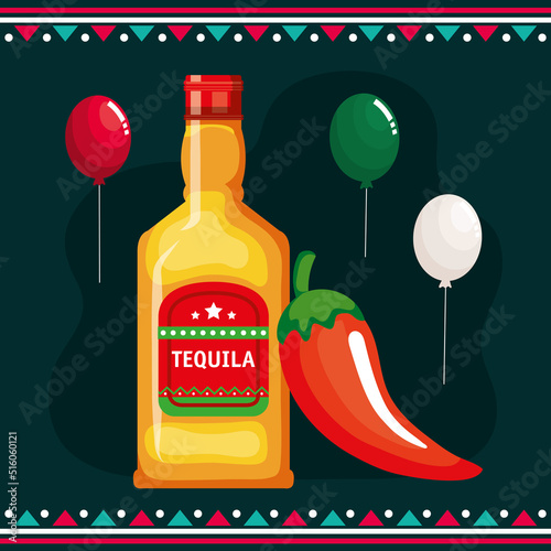mexican celebration with tequila