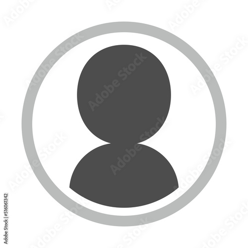 円形の人物のアイコン