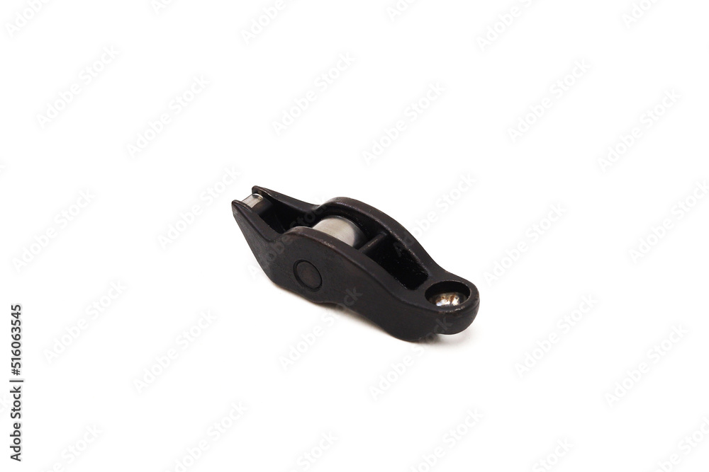 Cylinder head rocker, used. Close-up Cylinder head rocker, used. Close-up