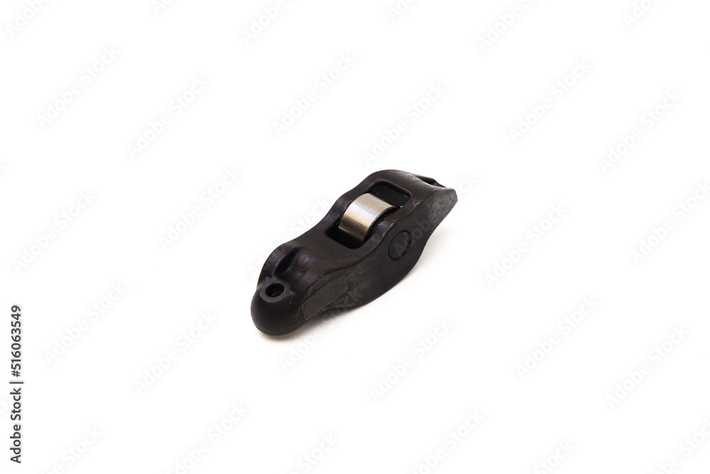 Cylinder head rocker, used. Close-up Cylinder head rocker, used. Close-up