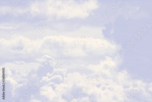 Clouds, retro engraving style. design element. vector illustration