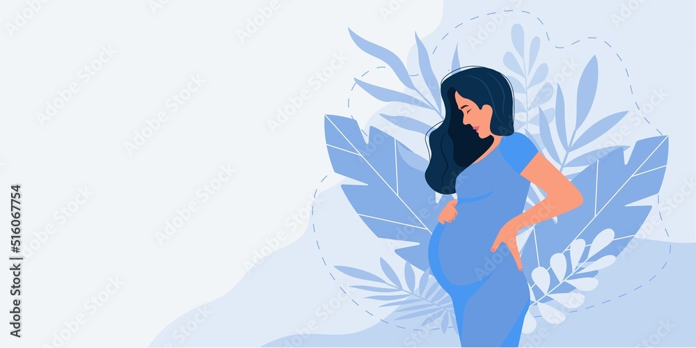 Pregnancy banner, pregnant woman Pregnancy banner, pregnant woman
