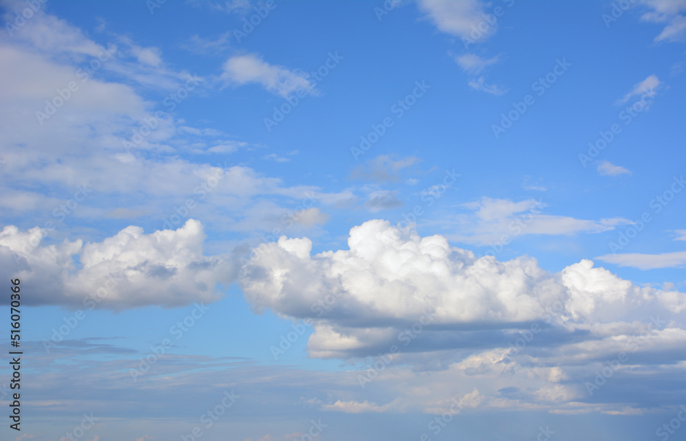 chain of beautiful clouds in the blue sky chain of beautiful clouds in the blue sky