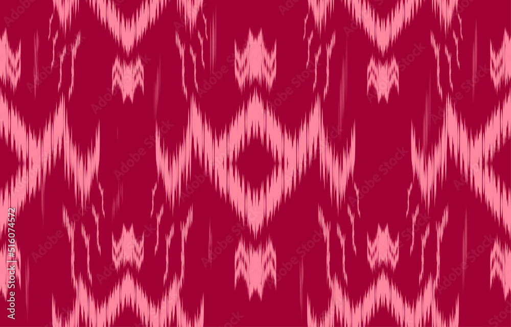 fabric ikat seamless pattern geometric ethnic traditional embroidery style.Design for background,carpet,mat,sarong,clothing,Vector illustration. fabric ikat seamless pattern geometric ethnic traditional embroidery style.Design for background,carpet,mat,sarong,clothing,Vector illustration.