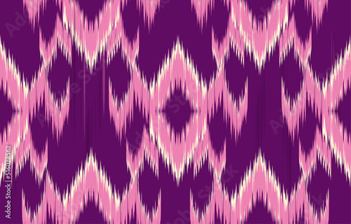 fabric ikat seamless pattern geometric ethnic traditional embroidery style.Design for background,carpet,mat,sarong,clothing,Vector illustration.