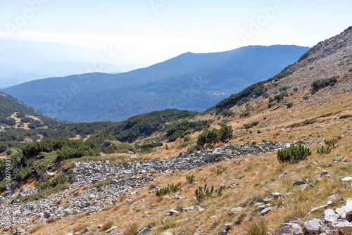 Landscape of Pirin Mountain near Polezhan Peak, Bulgaria