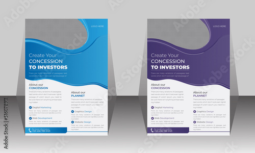 Corporate Flyer Template. It’s suitable for any project purpose and all kinds of businesses. 
All elements are 100% editable.