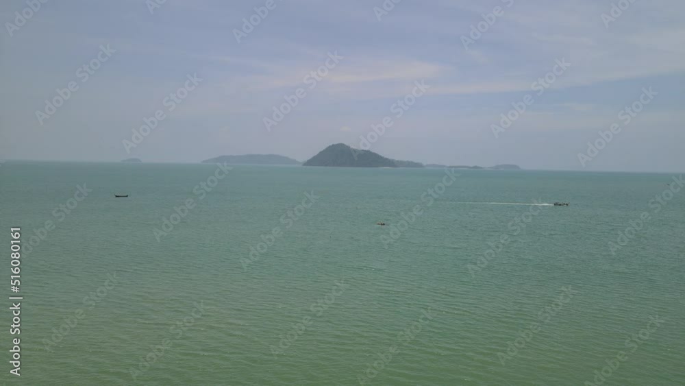 The aerial views of the area around Laem Son National Park in Thailand