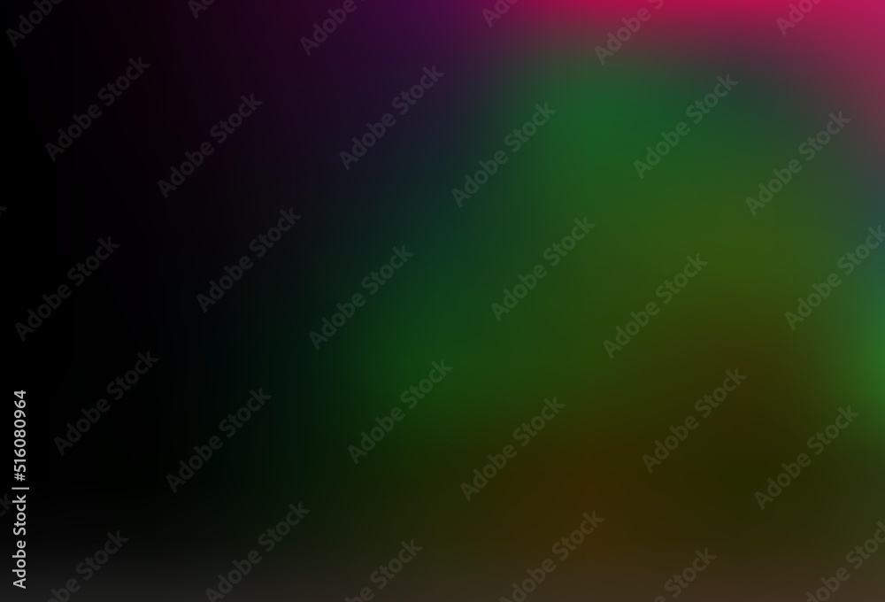 Obraz premium Dark Multicolor, Rainbow vector abstract blurred template.