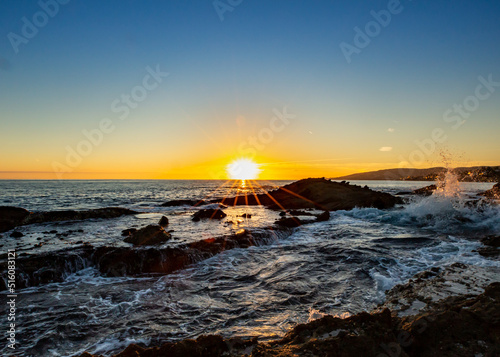 Ocean and Sunset in Laguna Beach, Ca