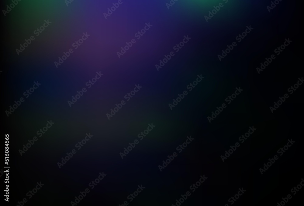 Dark BLUE vector blurred background.