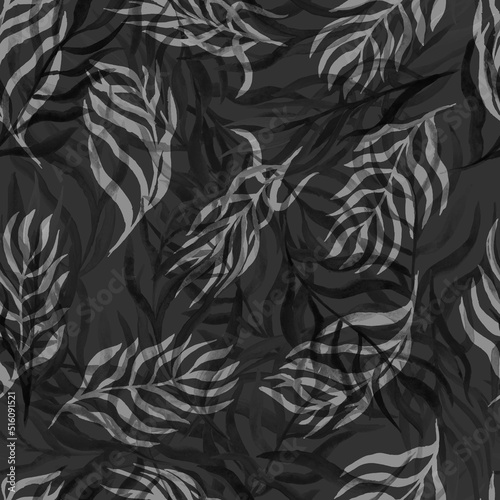 autumn branches with leaves seasonal seamless pattern