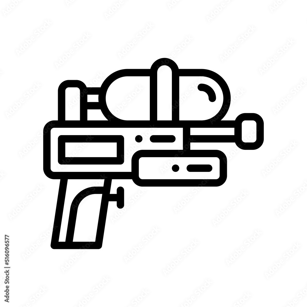 water gun line style icon. vector illustration for graphic design, website, app. EPS 10