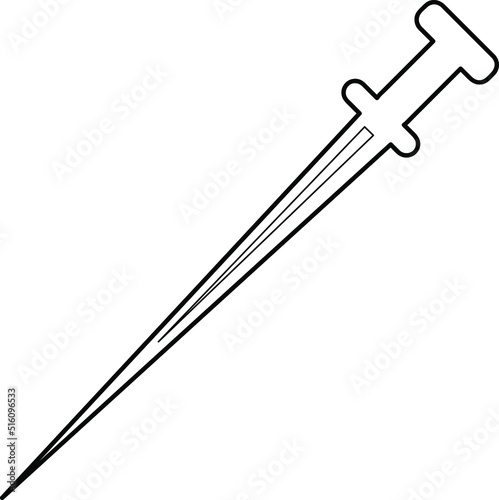 Long Sword Icon Vector Logo Template Illustration Design.eps