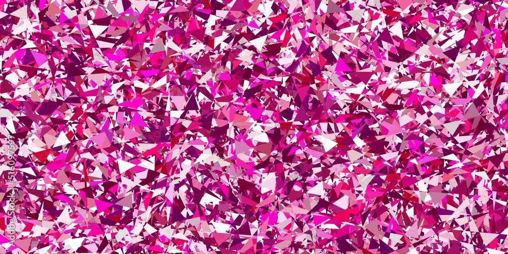 Light pink vector pattern with polygonal shapes. Light pink vector pattern with polygonal shapes.