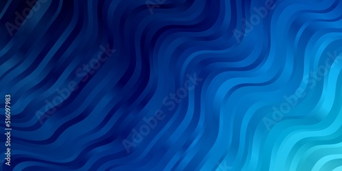 Light BLUE vector background with bent lines.