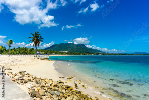 Fototapeta Naklejka Na Ścianę i Meble -  Puerto Plata - Dominican Republic, Beautiful Tropical Beach - July, 2022