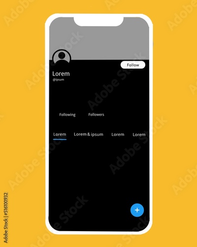 illustration vector of social media template perfect for print,etc.