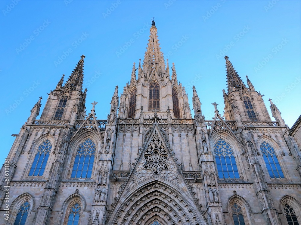 [Spain] Exterior of the Main portal Gate of the Barcelona Cathedral (Barcelona)