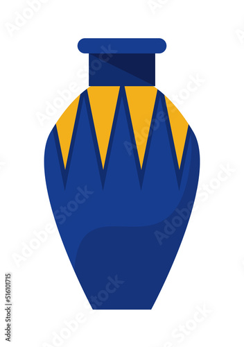 egyptian culture blue vase
