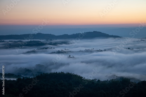 sunrise in the mountains