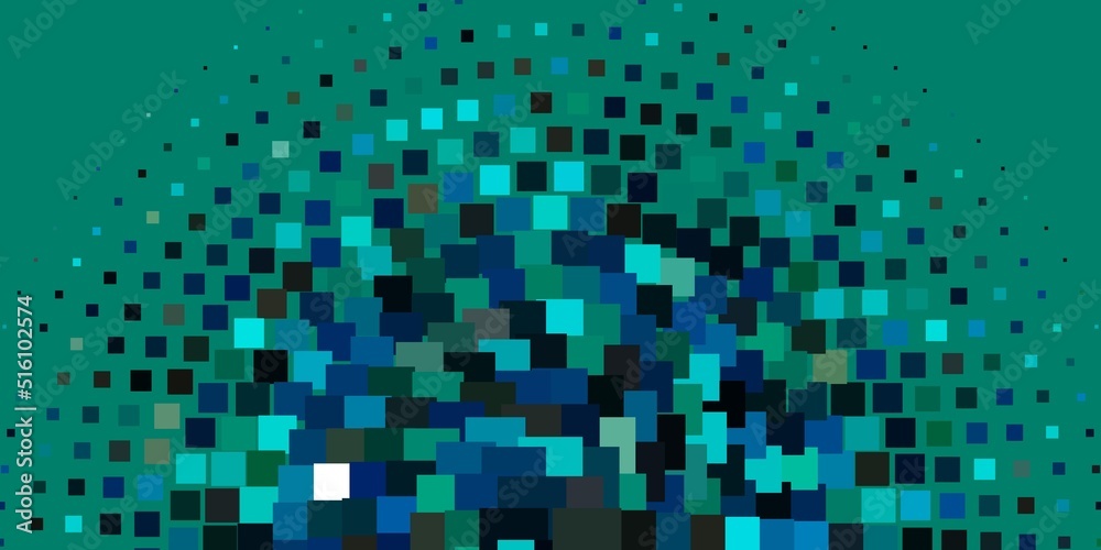 Fototapeta premium Light Blue, Green vector backdrop with rectangles.