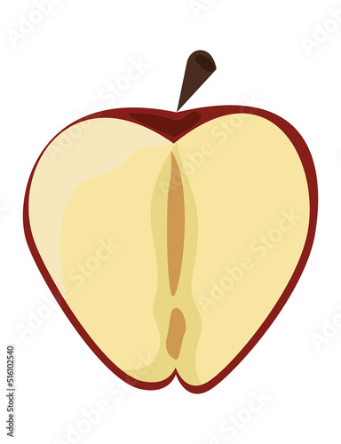 half apple fresh fruit