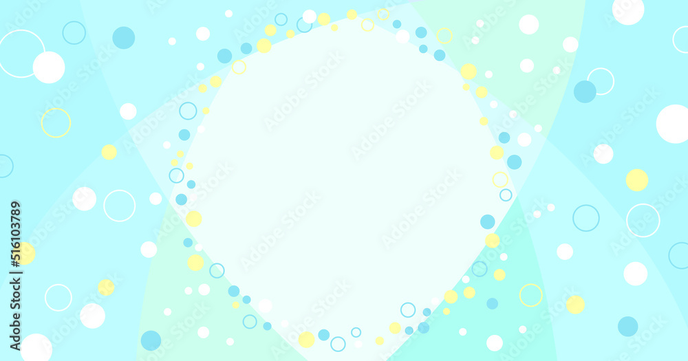 夏らしいさわやかなソーダー・泡・炭酸をイメージしたイラスト背景ベクター素材