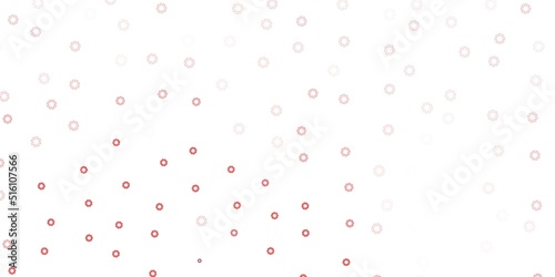 Light orange vector pattern with spheres.